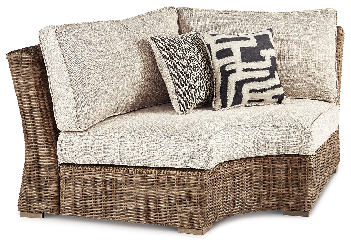 A2Z Furniture - Ashley Furniture - Beachcroft Outdoor - 5-Piece Outdoor Sectional / Black/Light Gray - P792P6