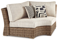 A2Z Furniture - Ashley Furniture - Beachcroft Outdoor - 5-Piece Outdoor Sectional / Black/Light Gray - P792P6