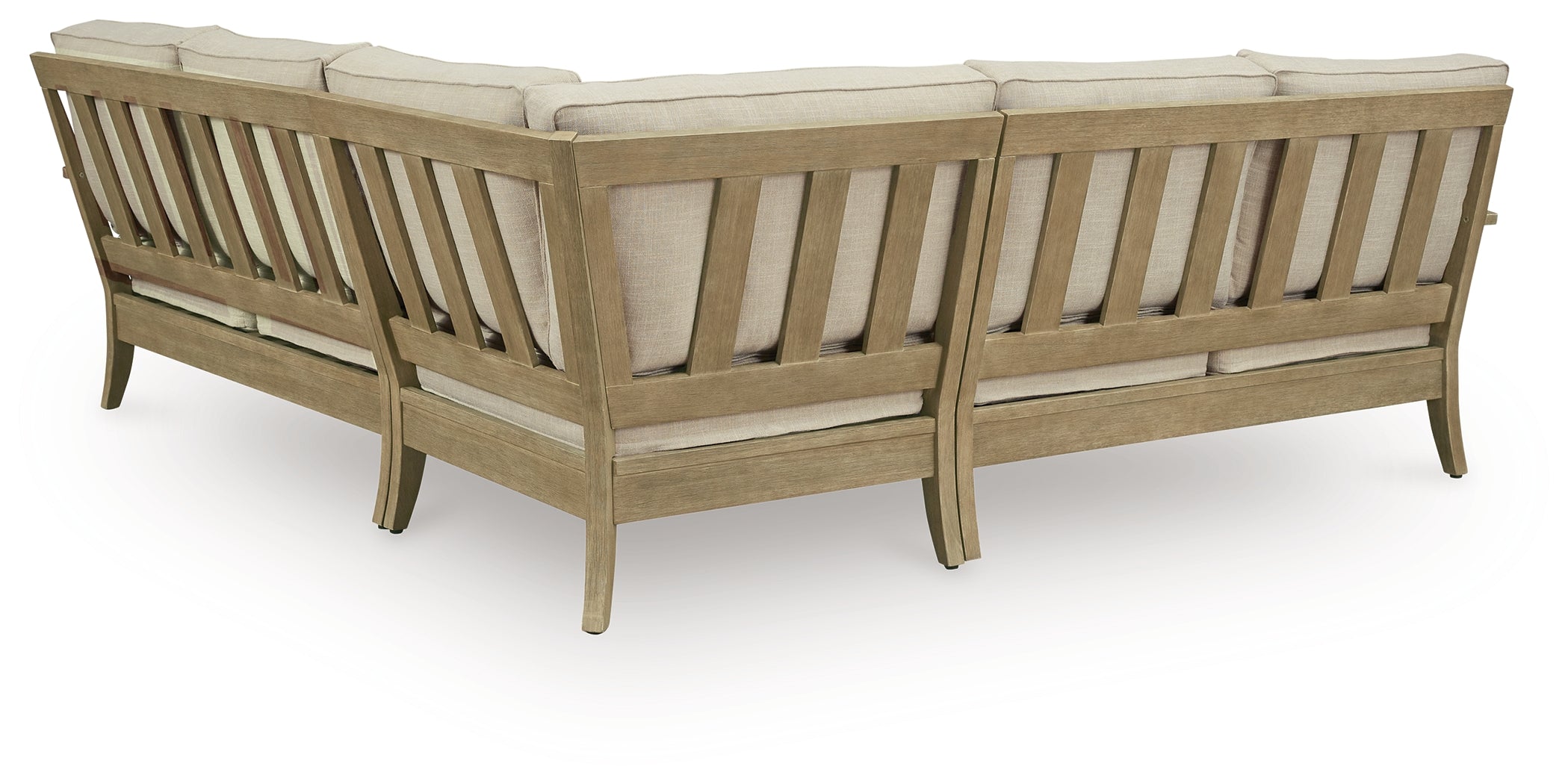 A2Z Furniture - Ashley Furniture - Clare View Outdoor - 3-Piece Outdoor Sectional / Beige - P801P10