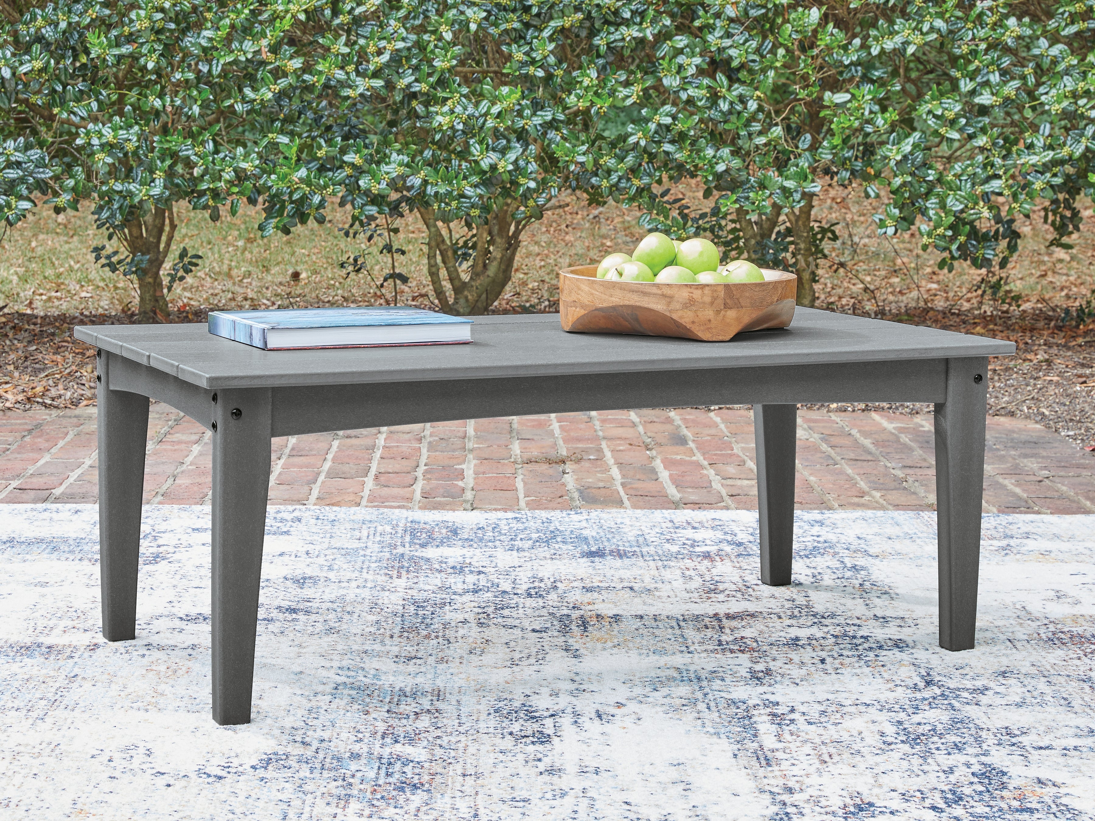 A2Z Furniture - Ashley Furniture - Cove Beach Outdoor - Rectangular Cocktail Table / Gray - PCP803-701