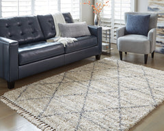 A2Z Furniture - Ashley Furniture - Abdalah Rug - 5' x 7' Rug / Beige/Gray - R404622