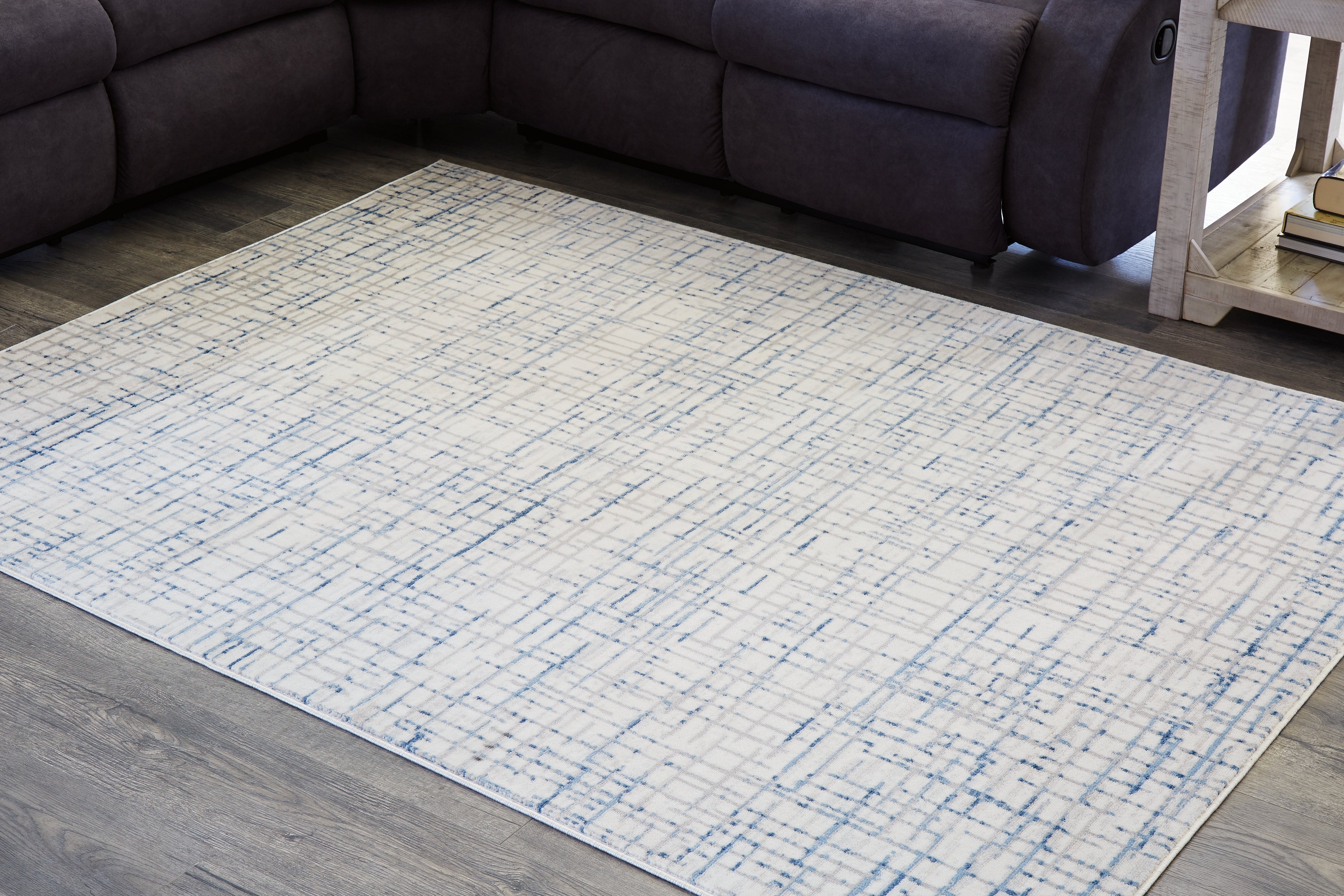A2Z Furniture - Ashley Furniture - Beckfille Rug - 8' x 10' Rug / Blue/Gray/Cream - R405961
