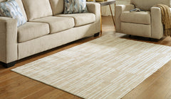 A2Z Furniture - Ashley Furniture - Ardenville Rug - 5' x 7'1" Washable Rug / Tan/Cream - R406212