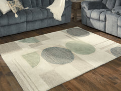 A2Z Furniture - Ashley Furniture - Dallane Rug - 8' x 10' Rug / Linen/Blue/Green - R406351