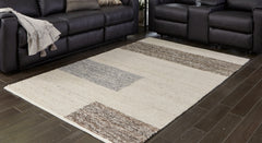 A2Z Furniture - Ashley Furniture - Barus Rug - 8' x 10' Rug / Beige/Brown/Gray - R406401