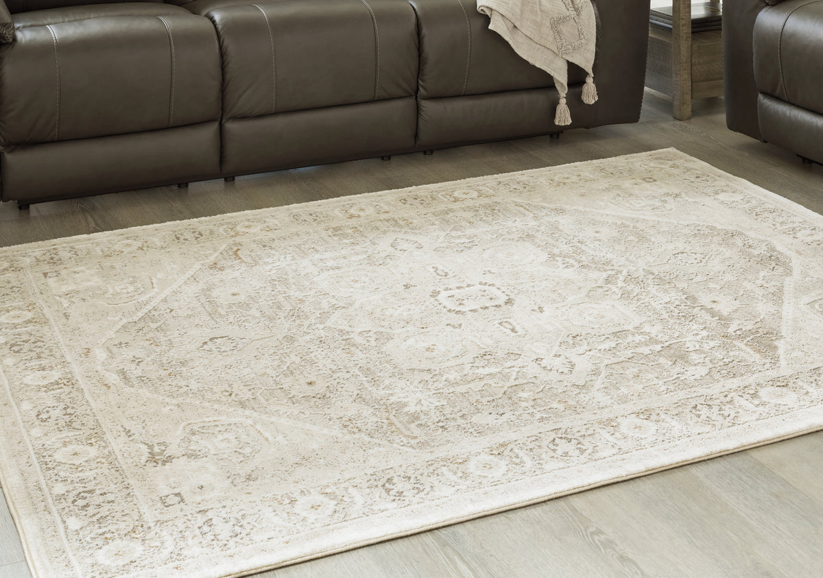 A2Z Furniture - Ashley Furniture - Gatwell Rug - 8' x 10' Rug / Ivory/Gray/Tan - R406511