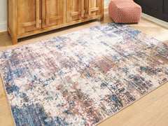 A2Z Furniture - Ashley Furniture - Willbertal Rug - 5'2" x 7' Washable Rug / Multi - R406652