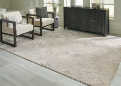 A2Z Furniture - Ashley Furniture - Jadott Rug - 8' x 10' Rug / Beige/Brown - R406801