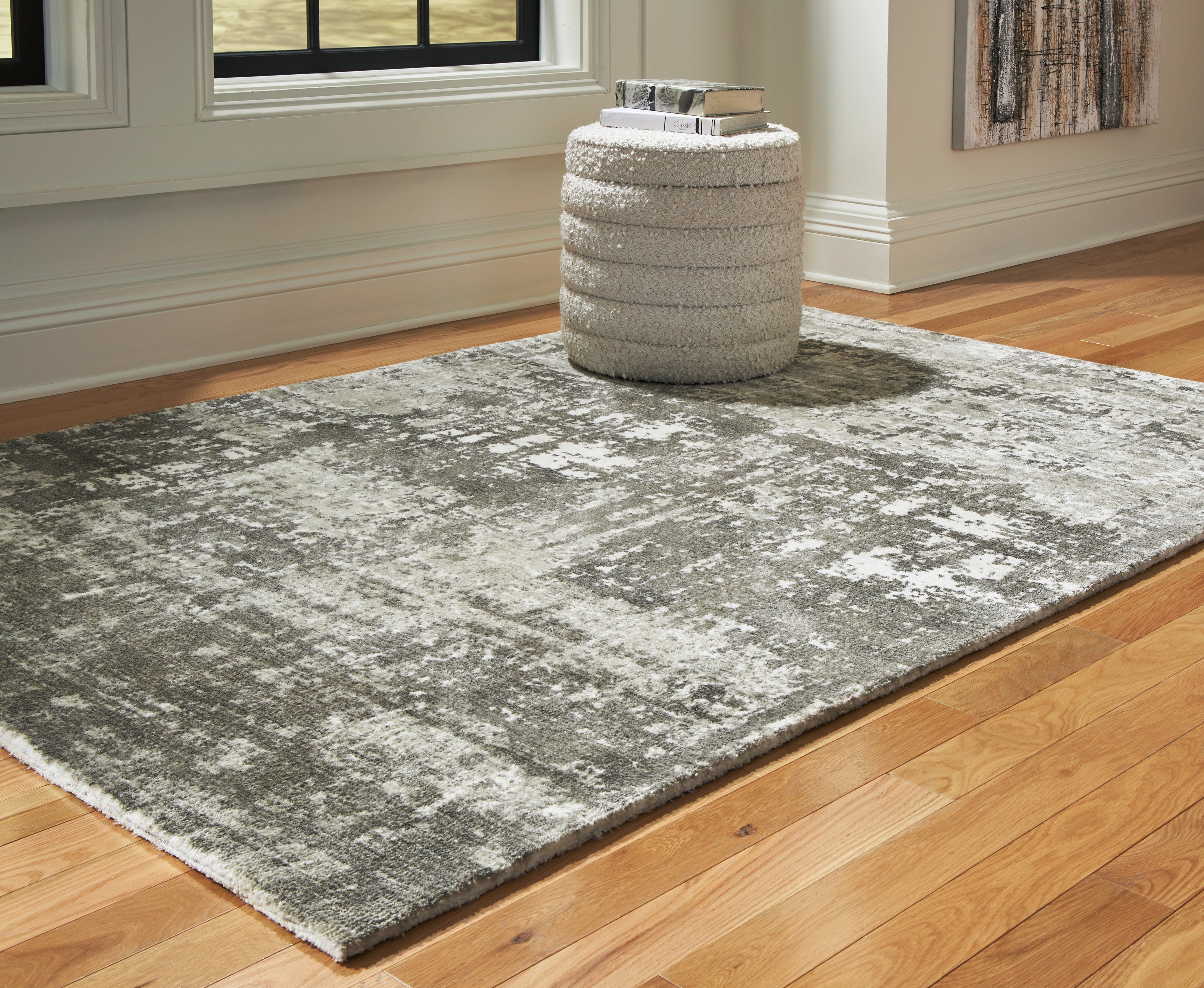 A2Z Furniture - Ashley Furniture - Valmontic Rug - 5' x 7' Rug / Gray - R406922