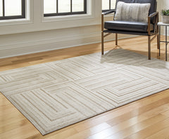 A2Z Furniture - Ashley Furniture - Darmondard Rug - 8' x 10' Rug / Cream/Taupe - R406941