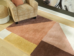 A2Z Furniture - Ashley Furniture - Gailmore Rug - 8' x 10' Rug / Cream/Pink/Ocher - R407171
