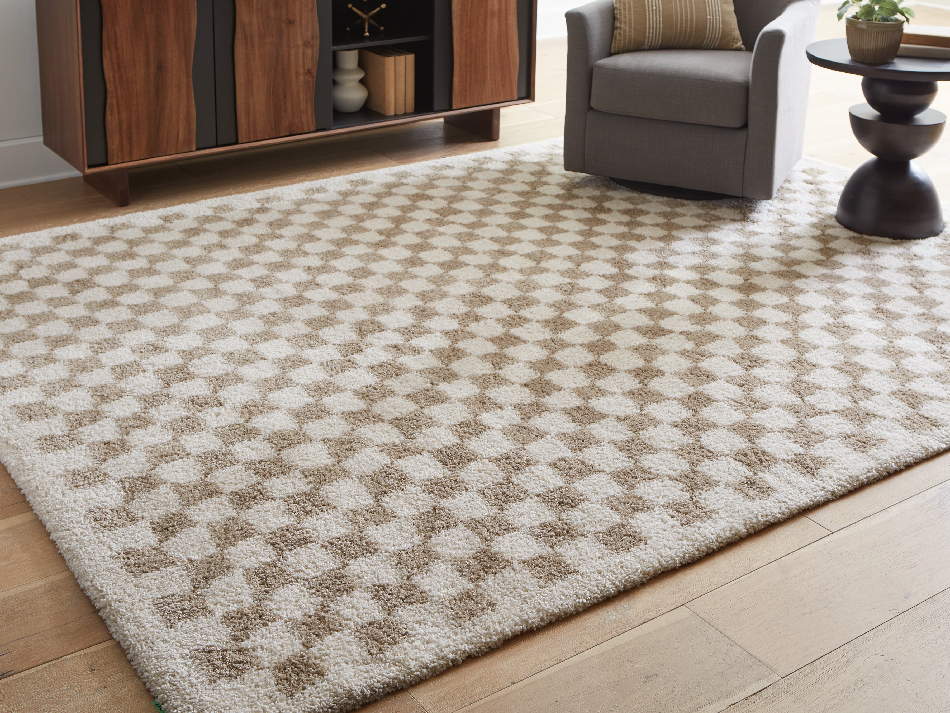 A2Z Furniture - Ashley Furniture - Karamen Rug - Large Rug / Taupe/Ivory - R407341