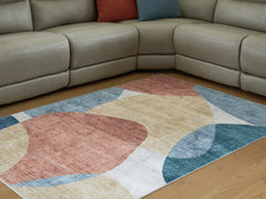 A2Z Furniture - Ashley Furniture - Chanleigh Rug - Washable 5' x 7' Area Rug / Multi - R407372