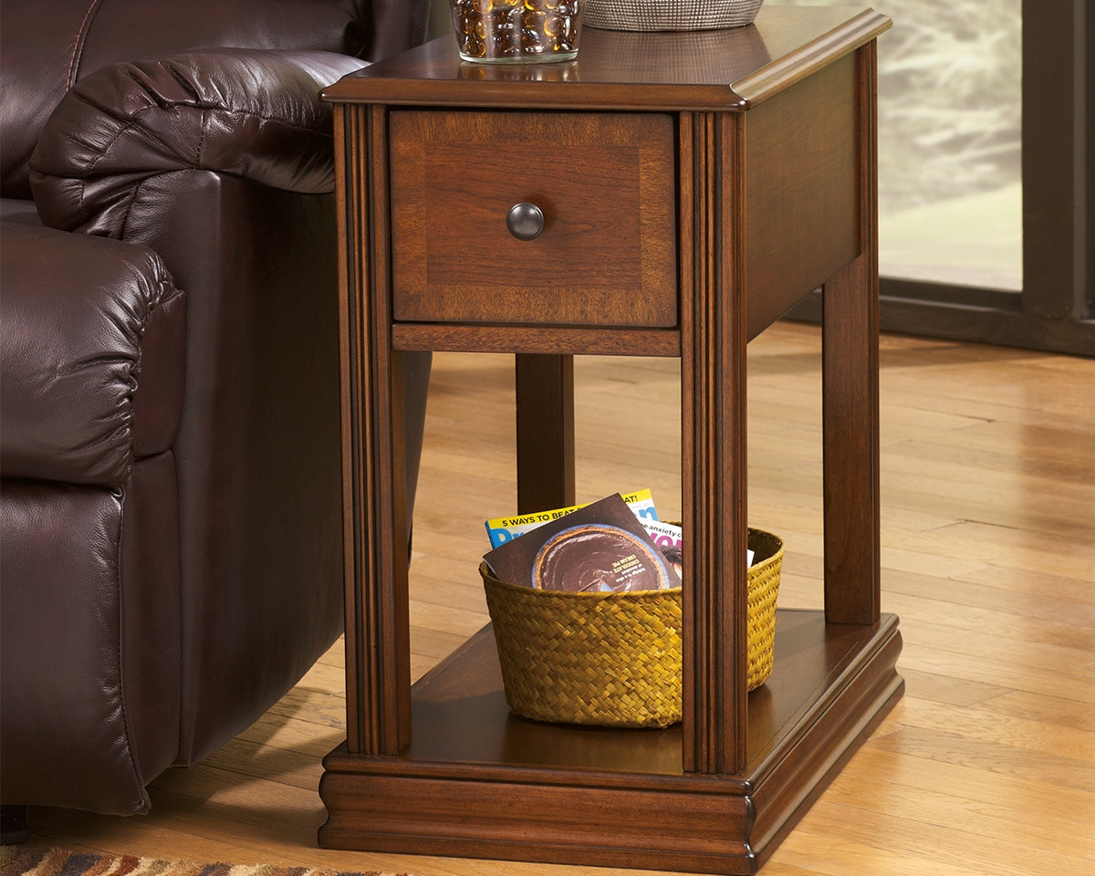 A2Z Furniture - Ashley Furniture - Breegin Chairside End Table - Chair Side End Table / Brown - T007-527