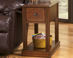 A2Z Furniture - Ashley Furniture - Breegin Chairside End Table - Chair Side End Table / Brown - T007-527
