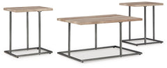 A2Z Furniture - Ashley Furniture - Albreane Table (Set of 3) - Occasional Table Set (3/CN) / Grayish Brown/Black - T147-13
