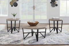 A2Z Furniture - Ashley Furniture - Deanlee Table (Set of 3) - Occasional Table Set (3/CN) / Grayish Brown/Black - T235-13