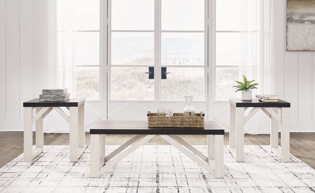 A2Z Furniture - Ashley Furniture - Dorrinson Table (Set of 3) - Occasional Table Set (3/CN) / Antique White - T236-13