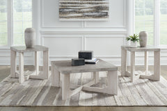 A2Z Furniture - Ashley Furniture - Garnilly Table (Set of 3) - Occasional Table Set (3/CN) / Whitewash - T247-13