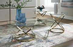 A2Z Furniture - Ashley Furniture - Crimonti Table (Set of 3) - Occasional Table Set (3/CN) / Champagne - T273-13