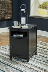 A2Z Furniture - Ashley Furniture - Treytown Chairside End Table - Chair Side End Table / Black - T300-617