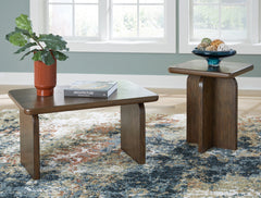 A2Z Furniture - Ashley Furniture - Shawbeck Table (Set of 2) - Occasional Table Set (Set of 2) / Medium Brown - T315-12