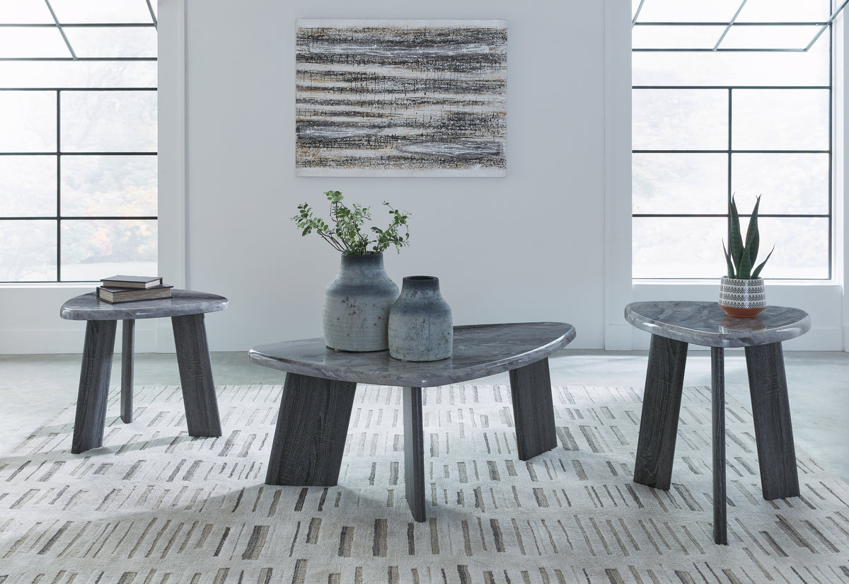 A2Z Furniture - Ashley Furniture - Bluebond Table (Set of 3) - Occasional Table Set (3/CN) / Gray - T390-13