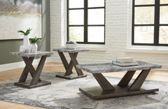 A2Z Furniture - Ashley Furniture - Bensonale Table (Set of 3) - Occasional Table Set (3/CN) / Brown/Gray - T400-13