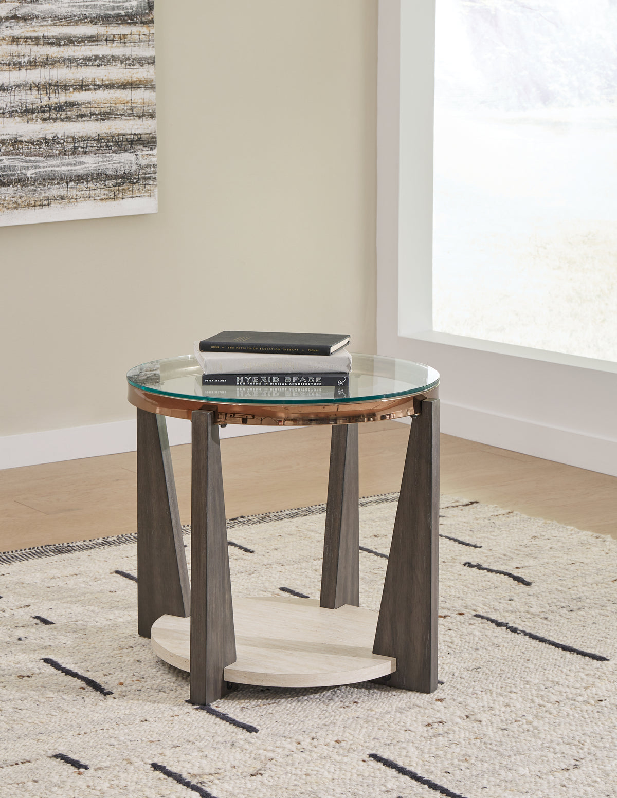 A2Z Furniture - Ashley Furniture - Frazwa End Table - Round End Table / Multi - T432-6