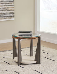 A2Z Furniture - Ashley Furniture - Frazwa End Table - Round End Table / Multi - T432-6