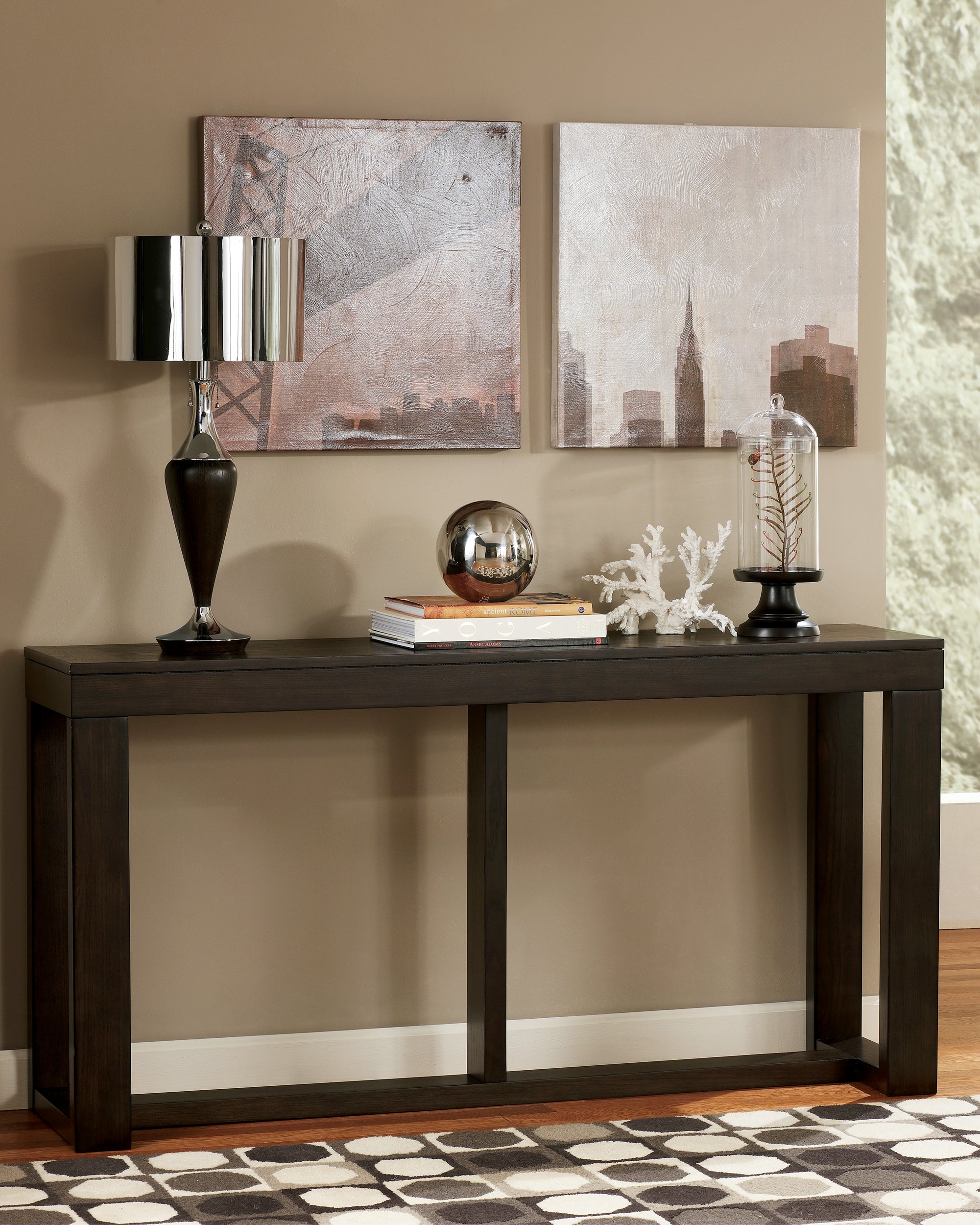 A2Z Furniture - Ashley Furniture - Watson Sofa/Console Table - Sofa Table / Dark Brown - T481-4