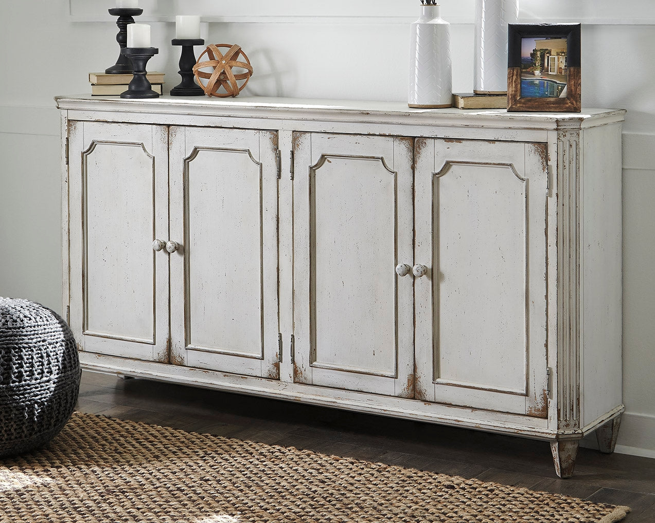 A2Z Furniture - Ashley Furniture - Mirimyn Accent Cabinet - Accent Cabinet / Antique Teal - T505-762