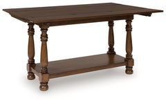 A2Z Furniture - Ashley Furniture - Sturlayne Flip Top Sofa Table - Flip Top Sofa Table / Brown - T609-4