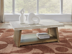 A2Z Furniture - Ashley Furniture - Brendalhouse Coffee Table - Rectangular Cocktail Table / Light Brown - T642-1