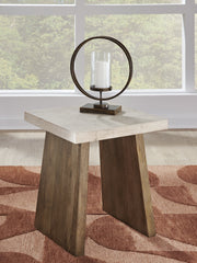A2Z Furniture - Ashley Furniture - Brendalhouse End Table - Square End Table / Light Brown - T642-2