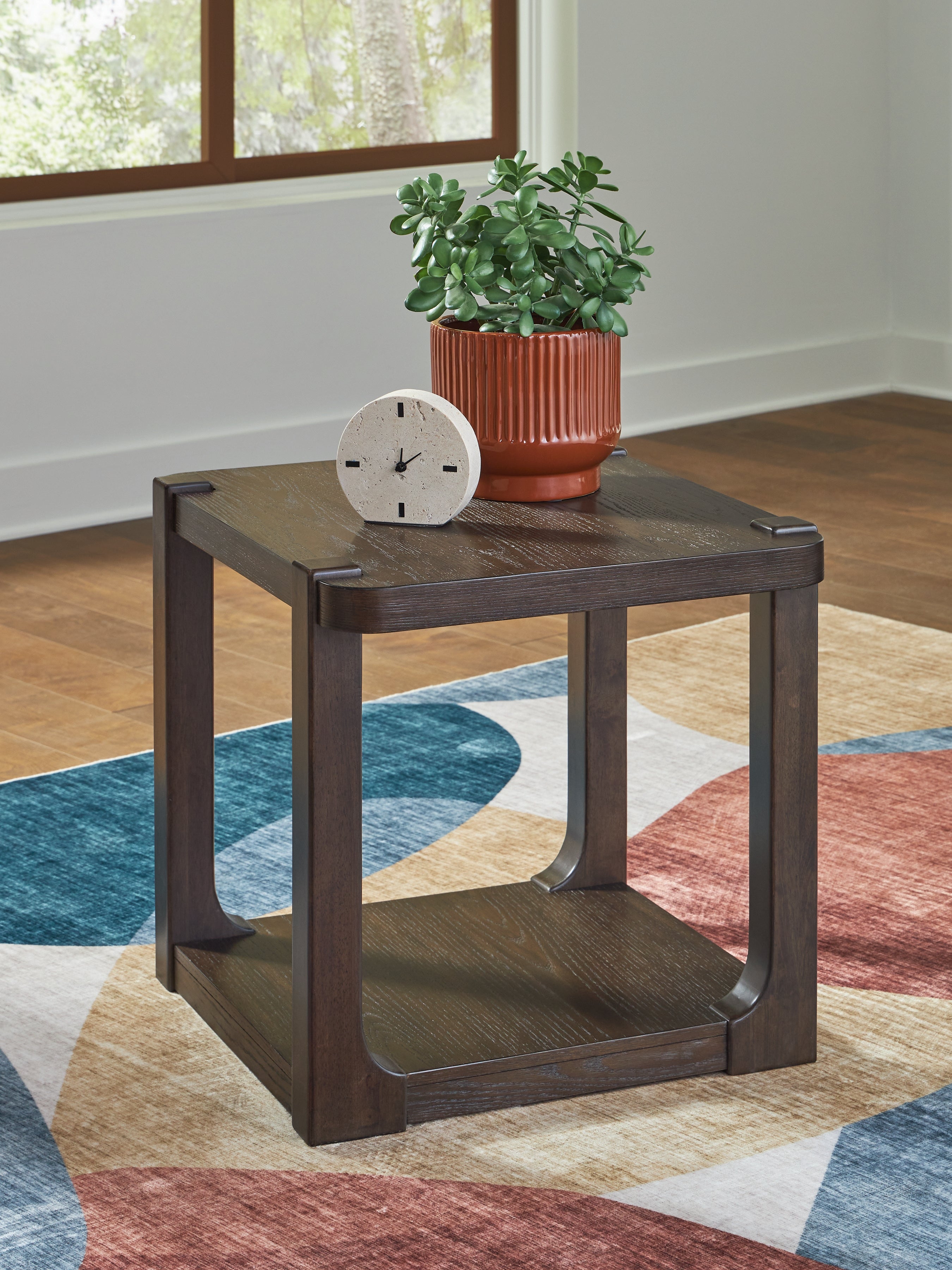 A2Z Furniture - Ashley Furniture - Breckington End Table - Rectangular End Table / Dark Brown - T656-3