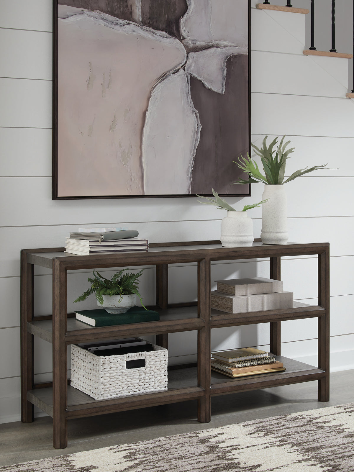 A2Z Furniture - Ashley Furniture - Kallenny Sofa Table - Sofa Table / Brown/Gray - T669-4