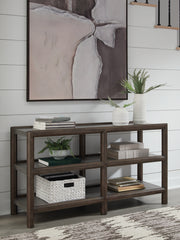 A2Z Furniture - Ashley Furniture - Kallenny Sofa Table - Sofa Table / Brown/Gray - T669-4