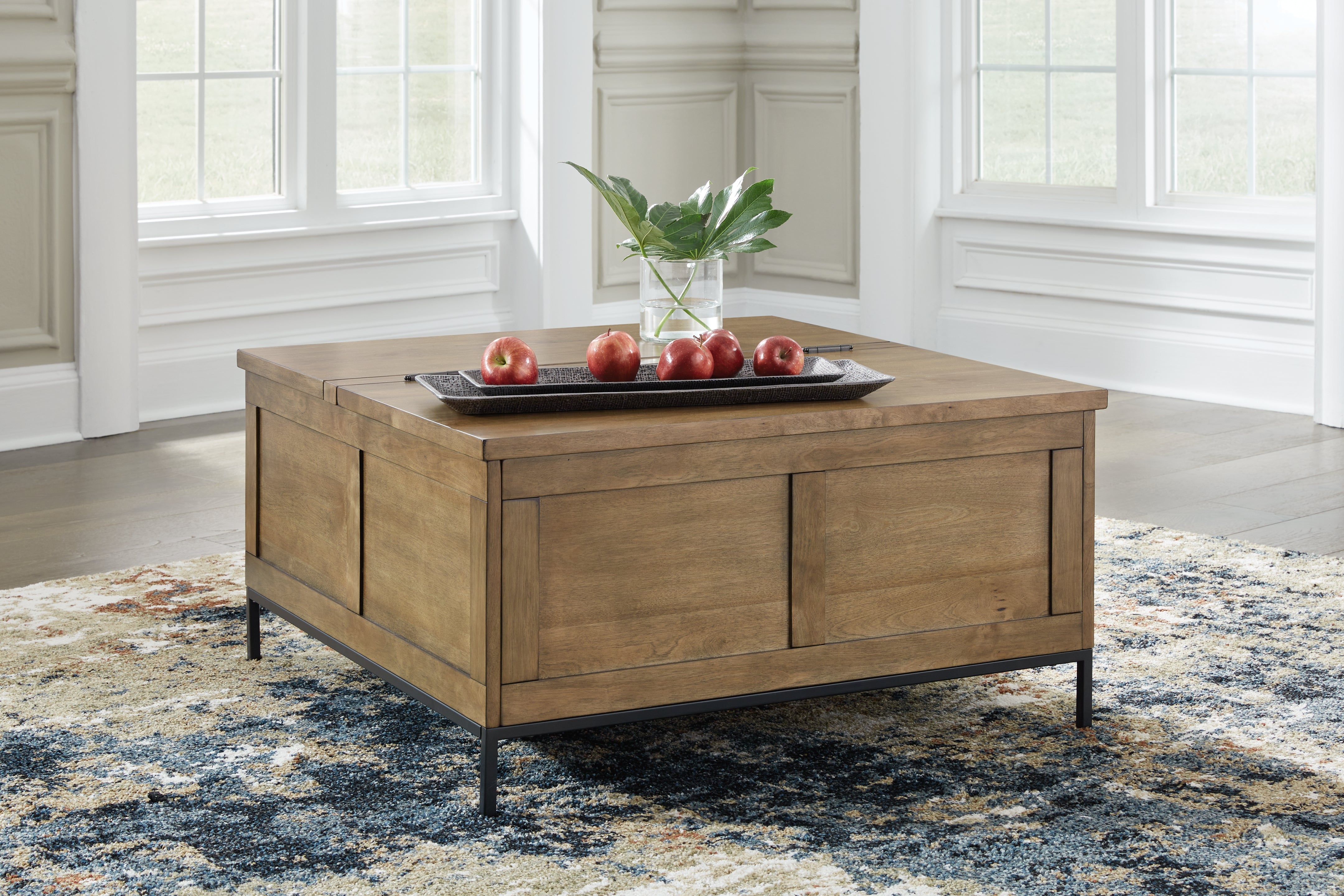 A2Z Furniture - Ashley Furniture - Torlanta Lift-Top Coffee Table - Lift Top Cocktail Table / Brown - T686-9