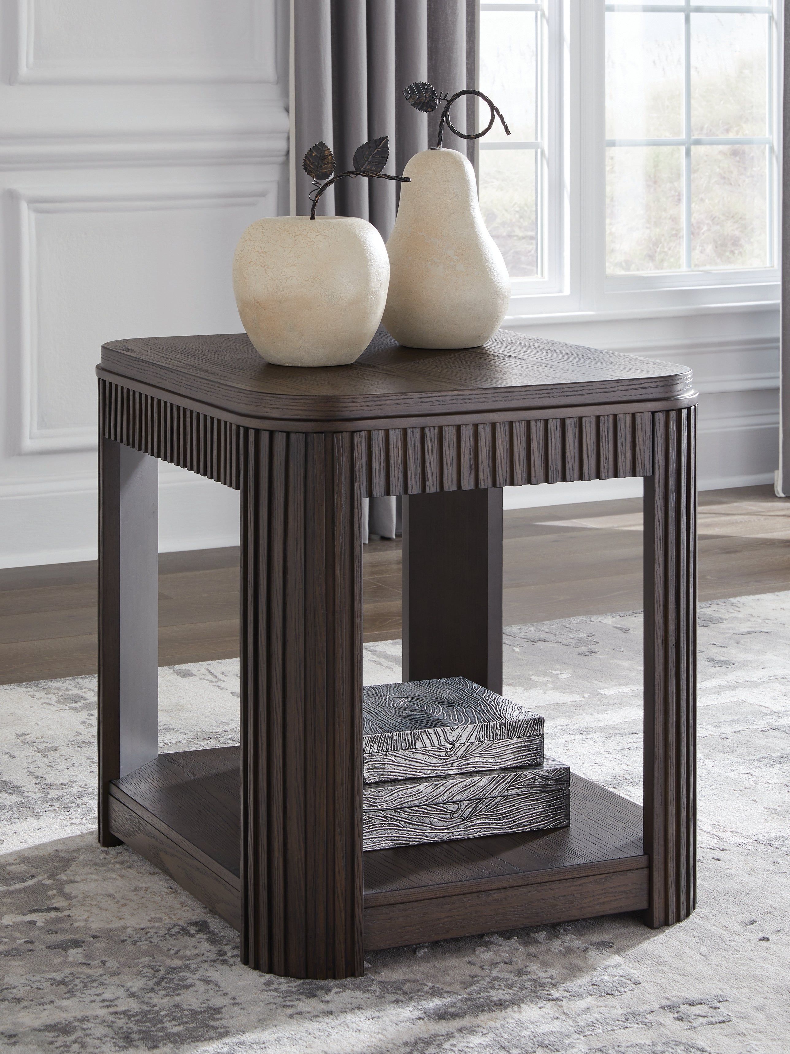 A2Z Furniture - Ashley Furniture - Carlibrie End Table - Rectangular End Table / Warm Brown - T700-3