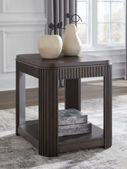 A2Z Furniture - Ashley Furniture - Carlibrie End Table - Rectangular End Table / Warm Brown - T700-3
