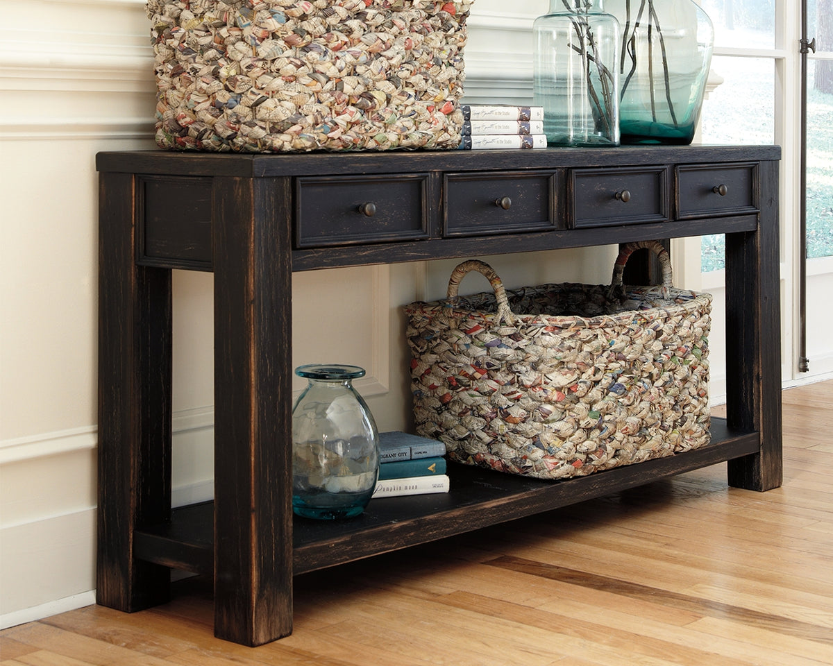 A2Z Furniture - Ashley Furniture - Gavelston Sofa/Console Table - Sofa Table / Black - T732-4