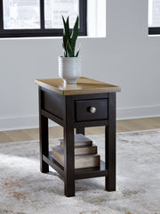 A2Z Furniture - Ashley Furniture - Drazmine Chairside End Table - Chair Side End Table / Brown - T734-17