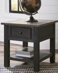 A2Z Furniture - Ashley Furniture - Tyler Creek End Table - Rectangular End Table / Grayish Brown/Black - T736-3