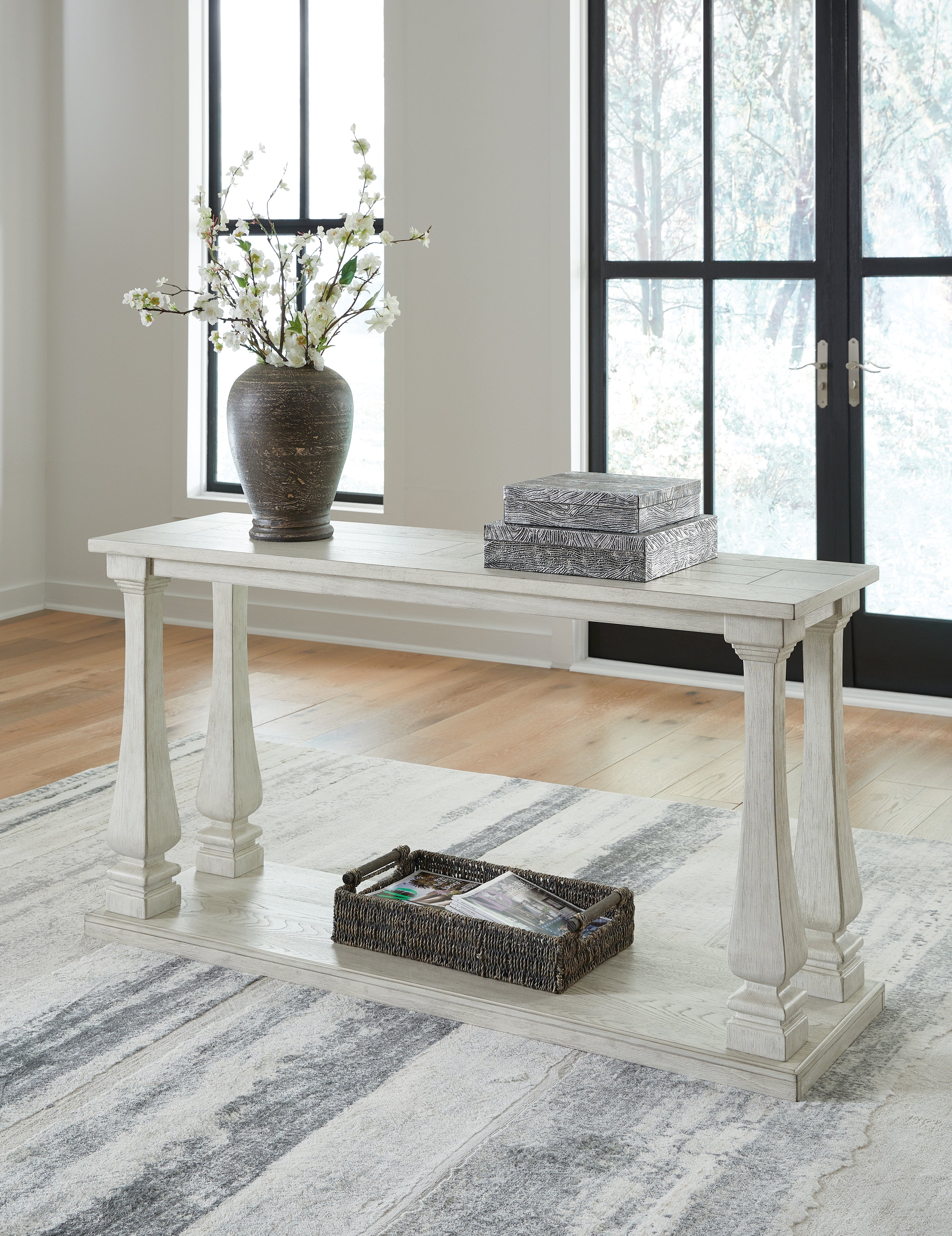A2Z Furniture - Ashley Furniture - Arlendyne Sofa Table - Sofa Table / Antique White - T747-4
