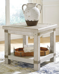 A2Z Furniture - Ashley Furniture - Carynhurst End Table - Rectangular End Table / Whitewash - T929-3