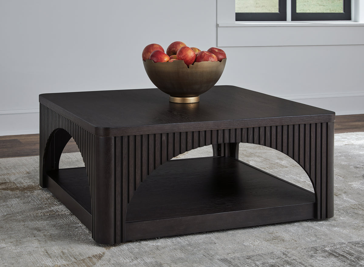 A2Z Furniture - Ashley Furniture - Yellink Coffee Table - Square Cocktail Table / Black - T760-8