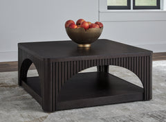A2Z Furniture - Ashley Furniture - Yellink Coffee Table - Square Cocktail Table / Black - T760-8
