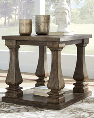 A2Z Furniture - Ashley Furniture - Johnelle End Table - Rectangular End Table / Gray - T776-3
