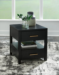 A2Z Furniture - Ashley Furniture - Winbardi End Table - Rectangular End Table / Black - T786-3
